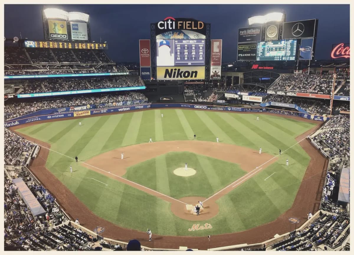 Citi Field upper deck night