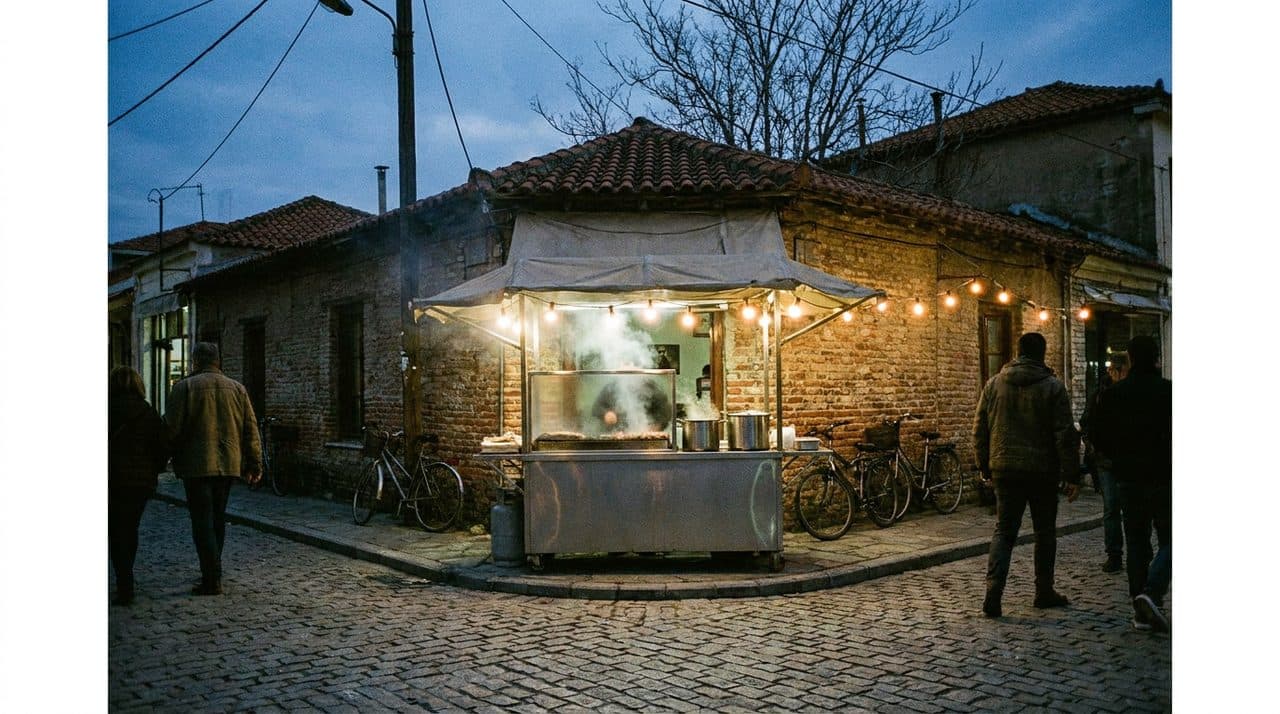 Astoria Souvlaki Stands Under venus and jupiter tonight Before World Cup Crowds - cover image