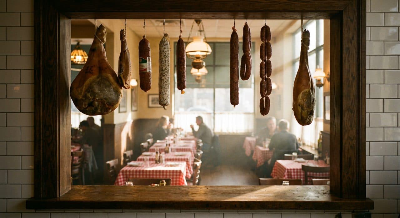 At a Back Table on Arthur Avenue, Fresh Pasta and Decades of Regulars - scene