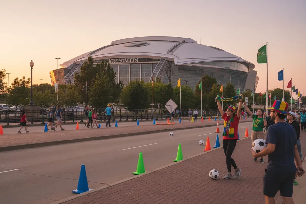 AT&T Stadium: Night Exit Plan route image