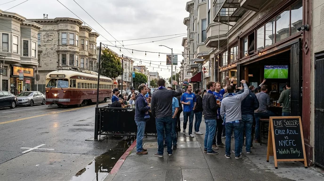Local context for San Francisco's Premier Spots to Catch Cruz Azul vs New York City