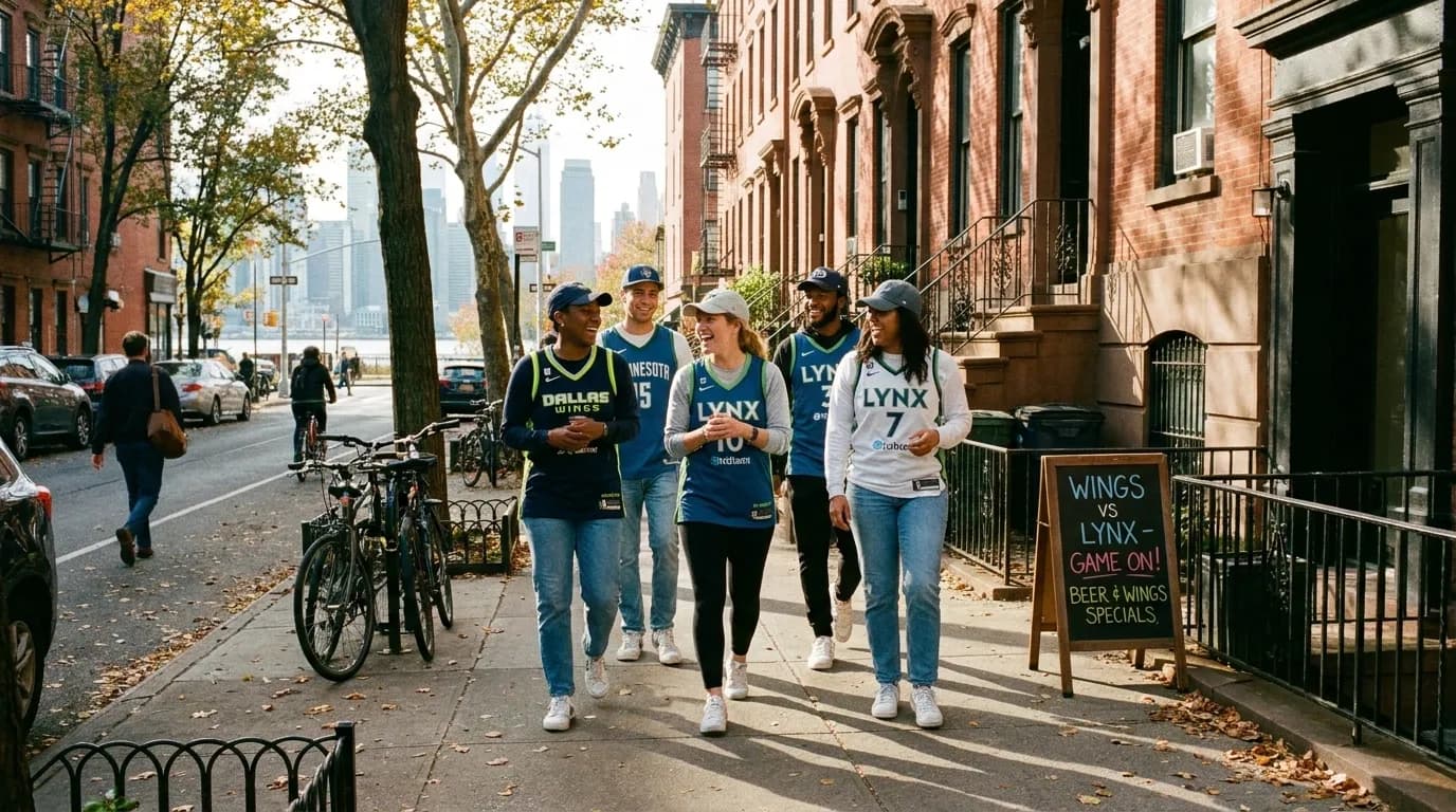 Local context for NYC Weekend: Your 'Wings vs Lynx' Crew's Spontaneous City Adventure