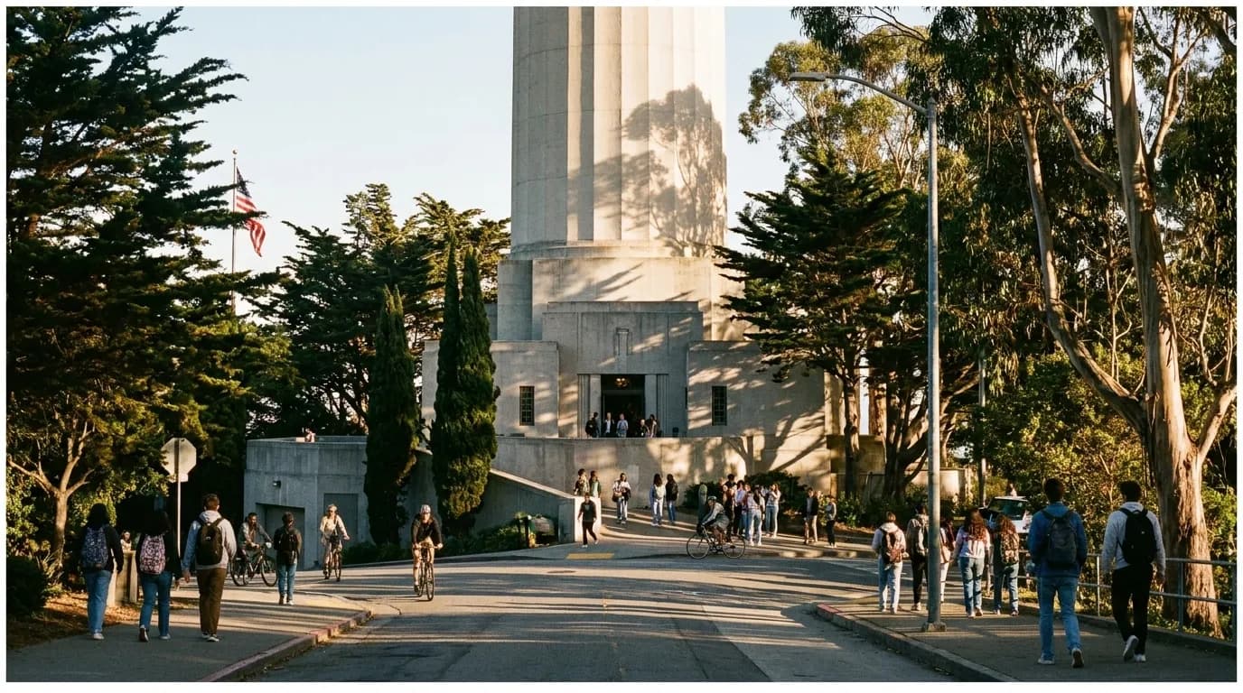 Realistic San Francisco scene for San Francisco's Western Edge: New Perspectives at the End of Oak Street