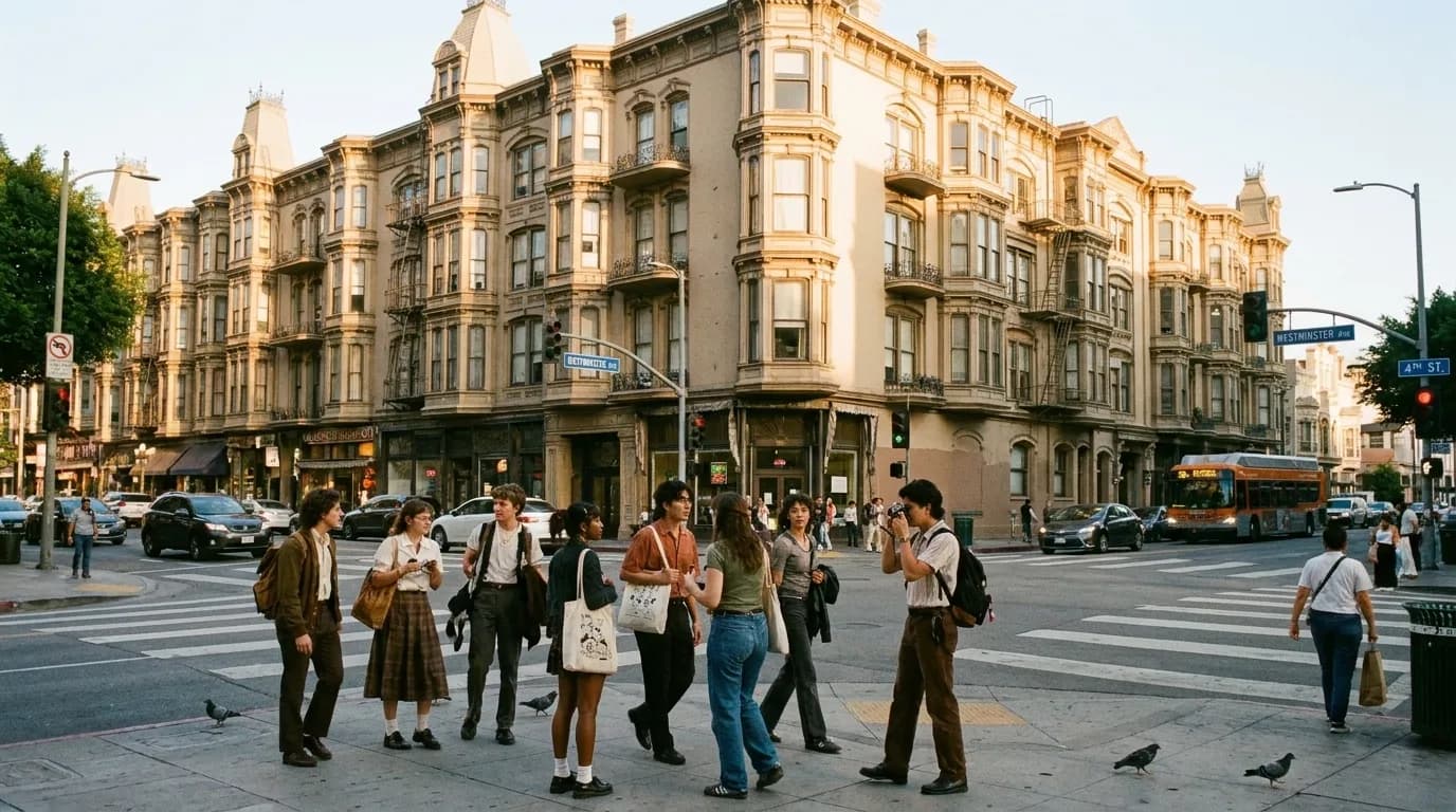 Realistic Los Angeles scene for Kylie Jenner and Back to School: Los Angeles Style for Friends