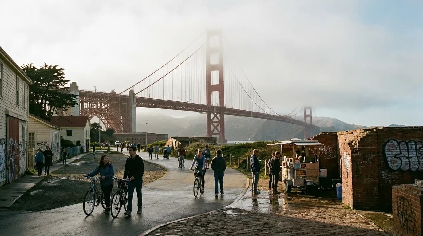 Realistic San Francisco scene for San Francisco Weekend Plans: Beyond the Green, Unlike Matt McQuillan Canadian Golfer