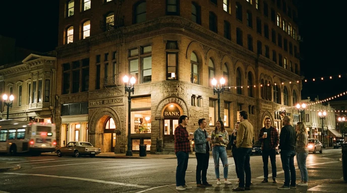 Realistic Los Angeles scene for Morgan Freeman's Calm: Finding Your Sunday Vibe in Los Angeles