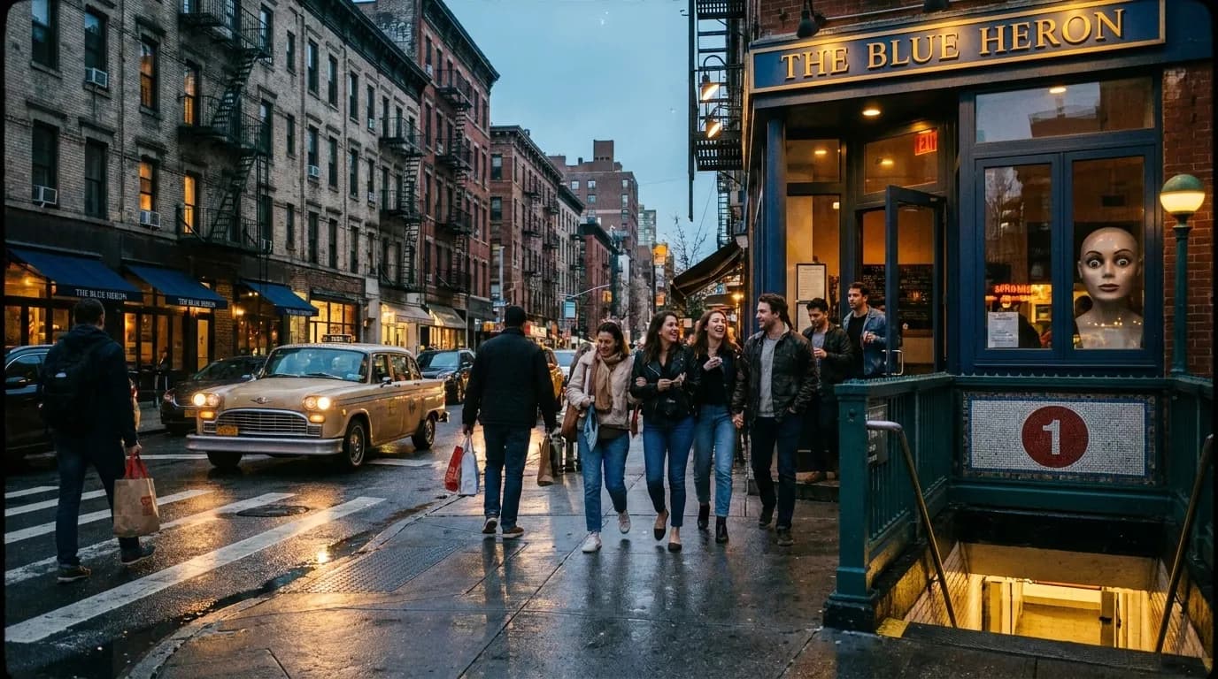 Local context for NYC Group Dining: A Curious Aubrey Plaza-Inspired Culinary Circuit