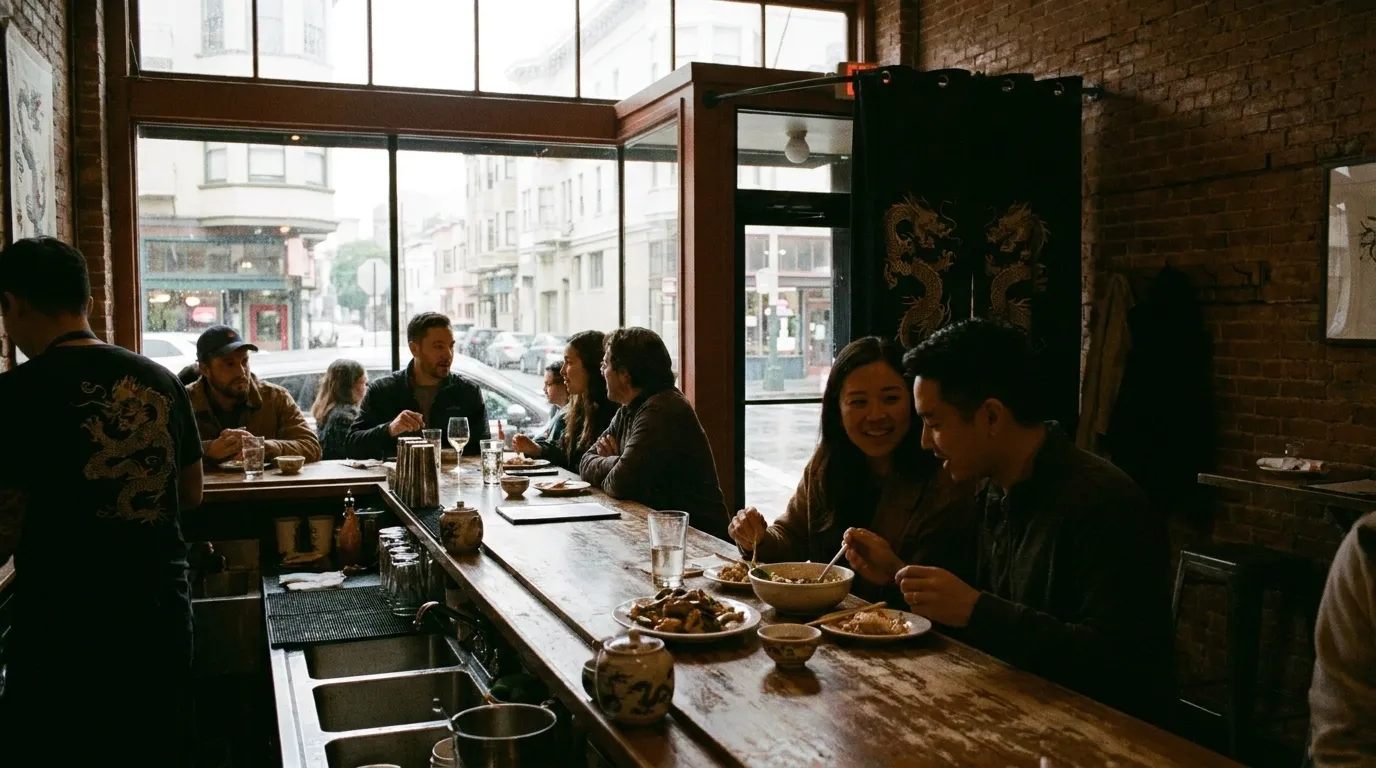 Realistic San Francisco scene for San Francisco's House of the Dragon: A Weekend Culinary Quest