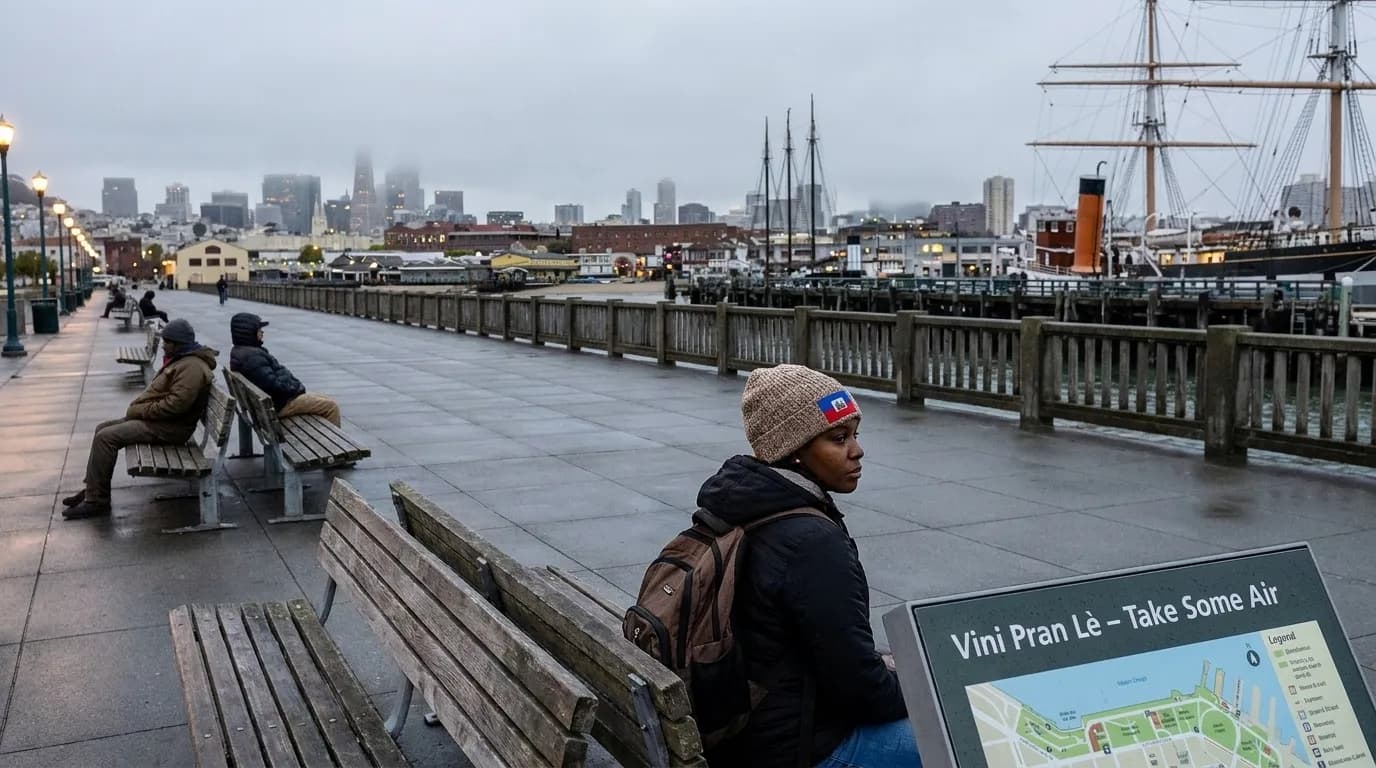Realistic San Francisco scene for San Francisco's Public Spaces: A Walk for All, Including Haitians