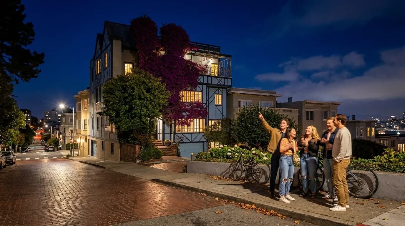 Realistic San Francisco scene for San Francisco's Free Wonders: More Than an 8-Foot Python Under Shed Speculation
