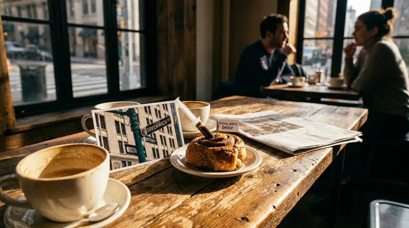 Local context for NYC's Hidden Gems: A 'Tommy John' Detour from the Usual Coffee Grind