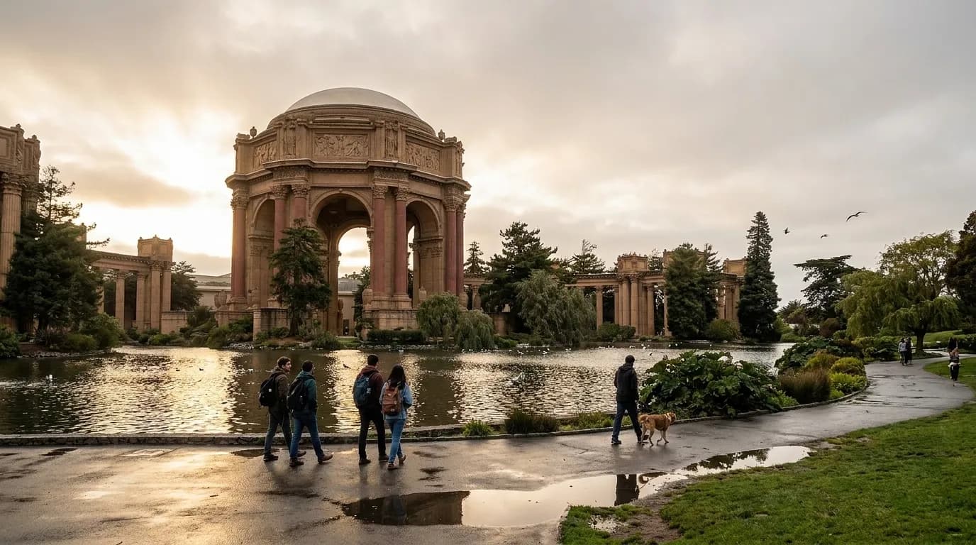 Realistic San Francisco scene for San Francisco Serenity: Why You Won't Miss the Peoria IL Weather on This Walk