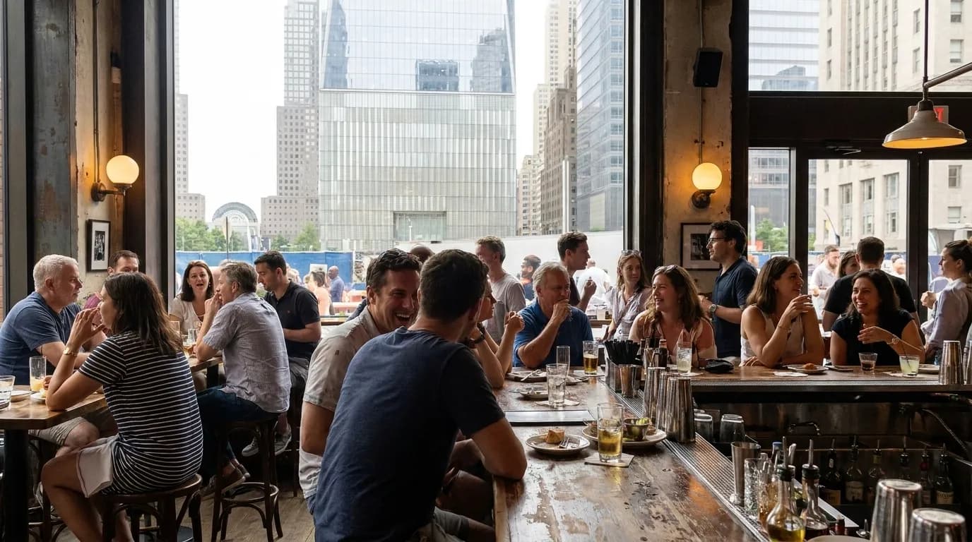 Realistic NYC scene for NYC's Weekend Vibe: Finding Your Perfect Sound Level While "alex eala game today" Buzzes