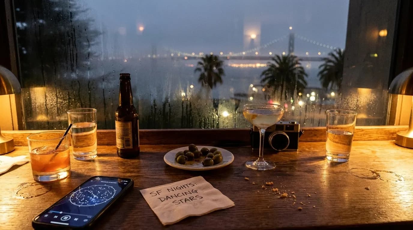 Realistic San Francisco scene for San Francisco Nights: Dancing with the Stars and Your Spontaneous Group