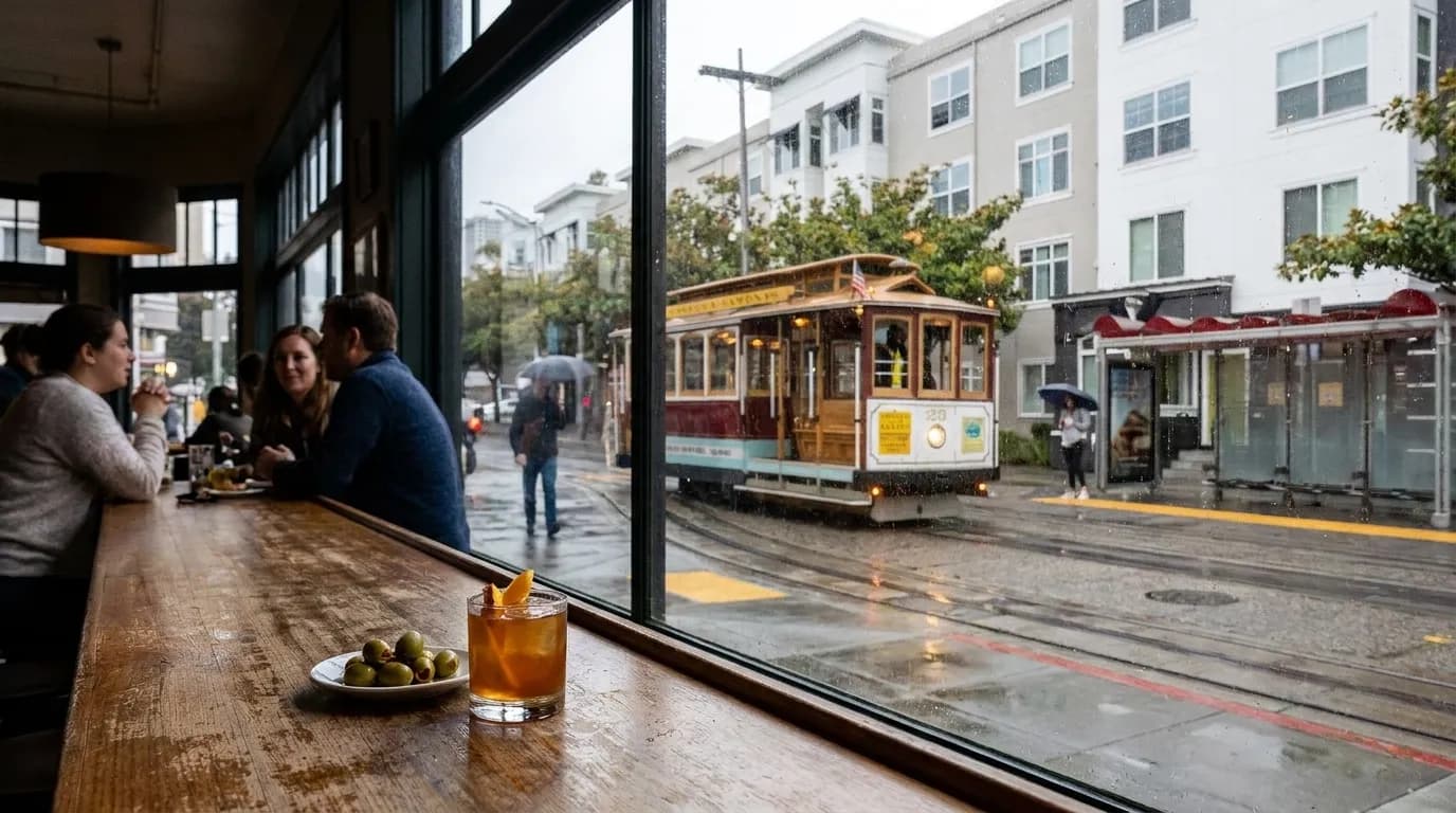 Realistic San Francisco scene for San Francisco Weekend: Match Your Mood to the City's Pulse, Naomi Osaka Style