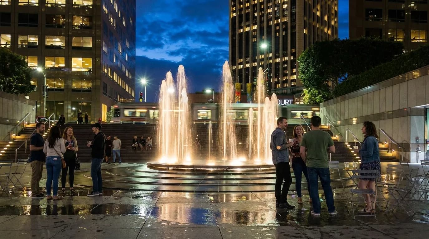 Realistic Los Angeles scene for Los Angeles Evenings: Where Ben Shelton Fans Can Unwind and Connect