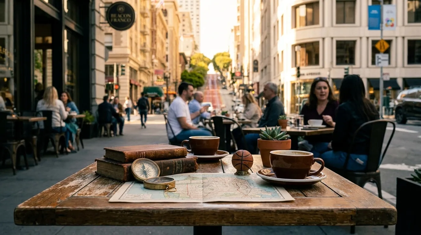 Realistic San Francisco scene for A San Francisco Hidden Gem Hunt: Dawn Staley's Spirit of Discovery