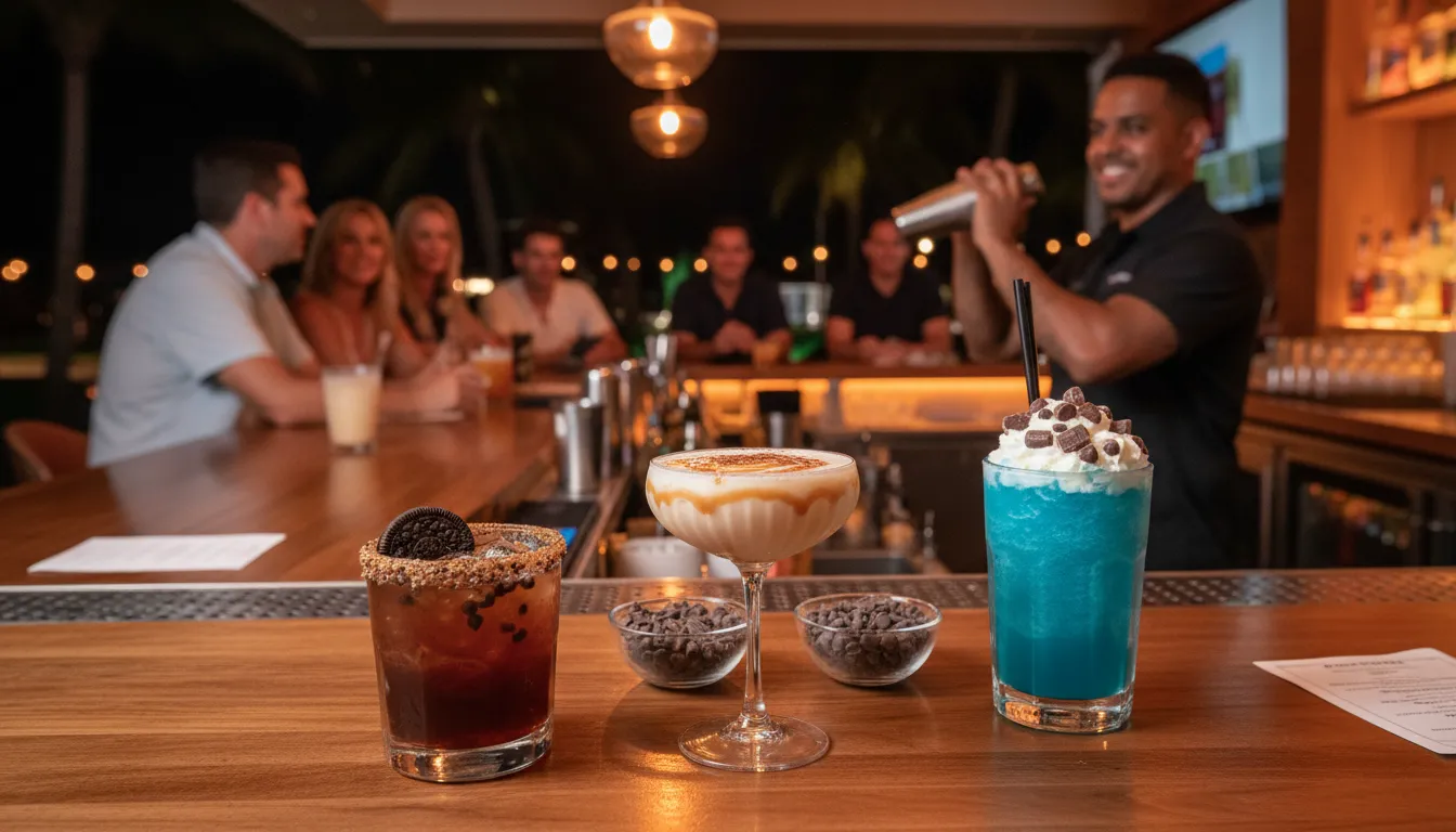 Miami Nights and Treats: 'Kirkland Chocolate Chips' Inspirations for Local Fun — photorealistic Miami editorial scene