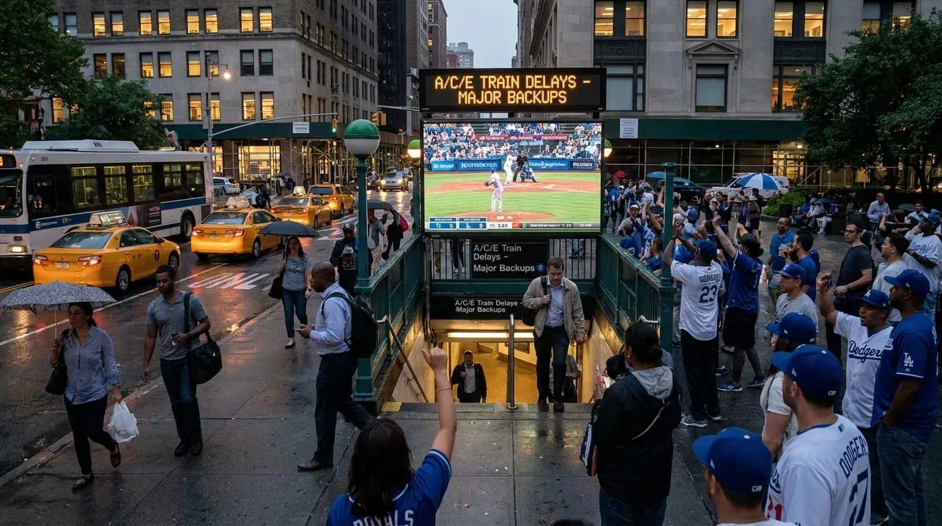 Local detail for Royals vs Dodgers: NYC Watch Options With Transit Backups