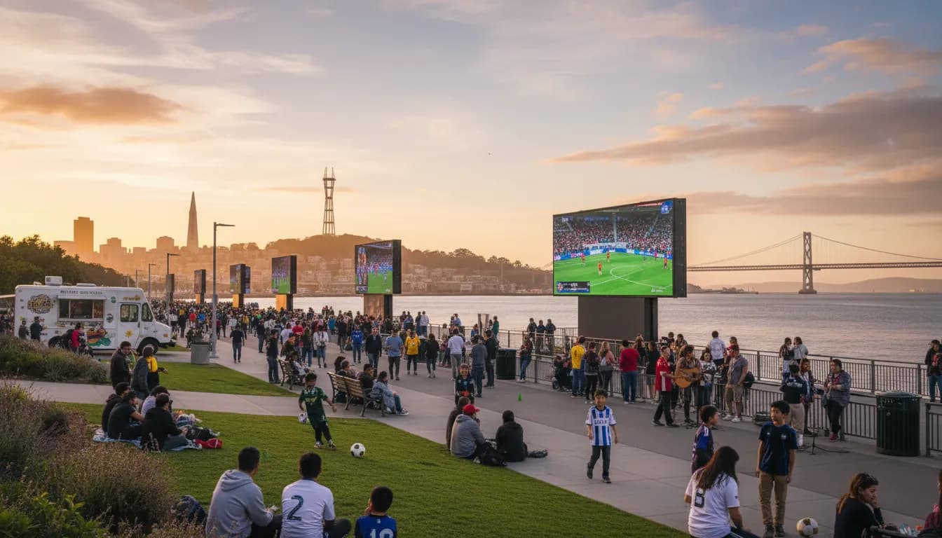 Free San Francisco Fun: Embracing the Sports Energy Around 'real salt lake - juárez' — photorealistic San Francisco editorial scene