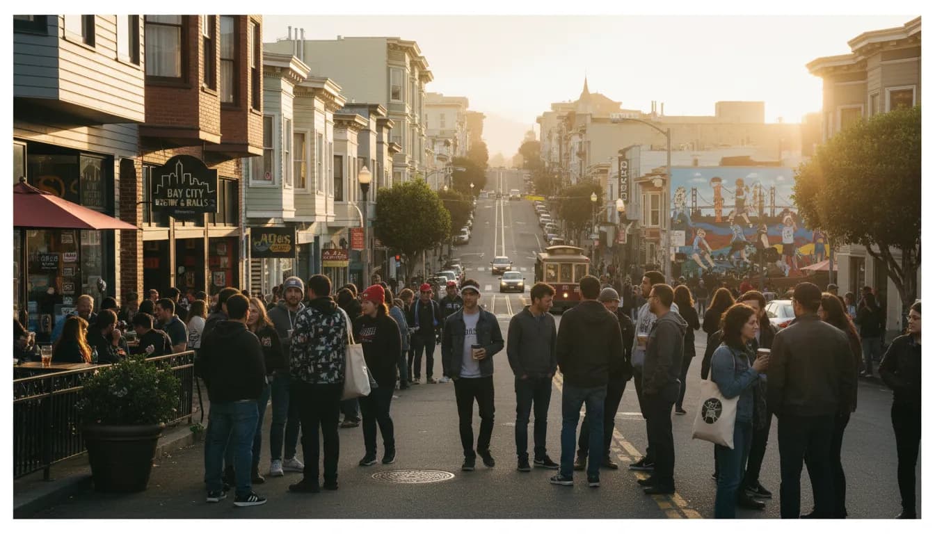 Navigating San Francisco's Rich Sports Culture Beyond the 'Cincinnati Open' — photorealistic San Francisco editorial scene