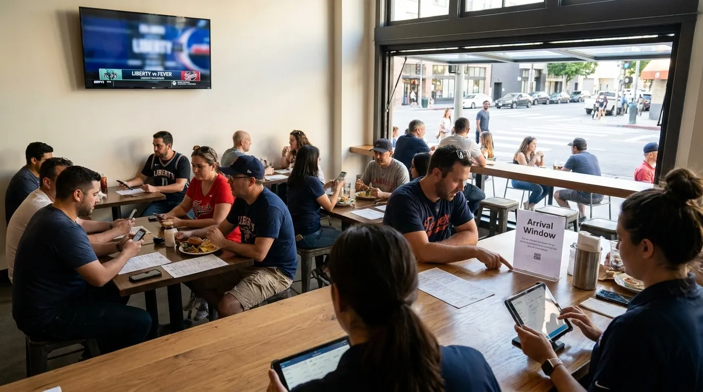 Local detail for Liberty vs Fever: Los Angeles Low-Pressure Sports Social Plan