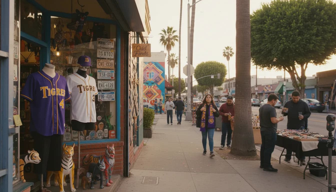 Local detail for Los Angeles' Odd Finds: Connecting to 'Tigres - Minnesota' Public Interest