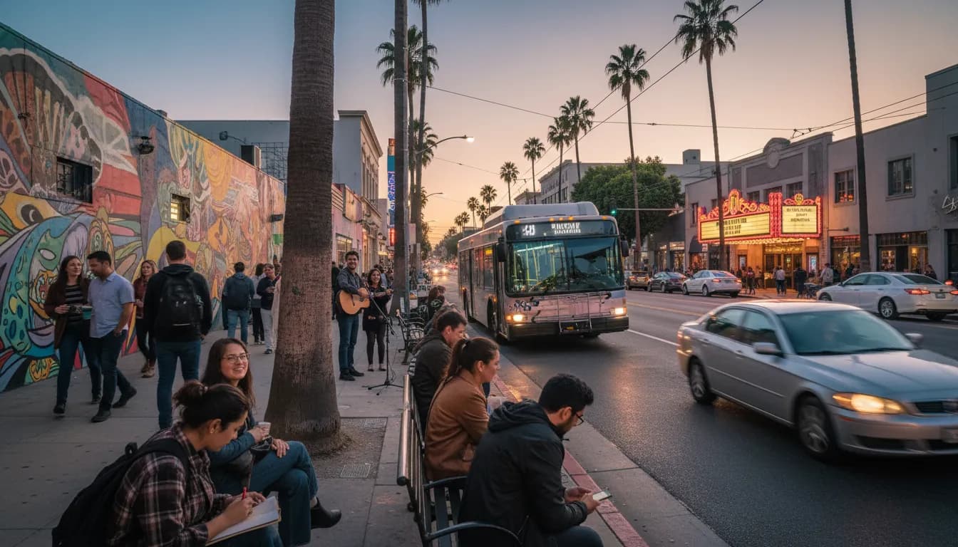 Prince Albert Monaco Orchestra Farewell: LA Music Social Planning — photorealistic Los Angeles editorial scene