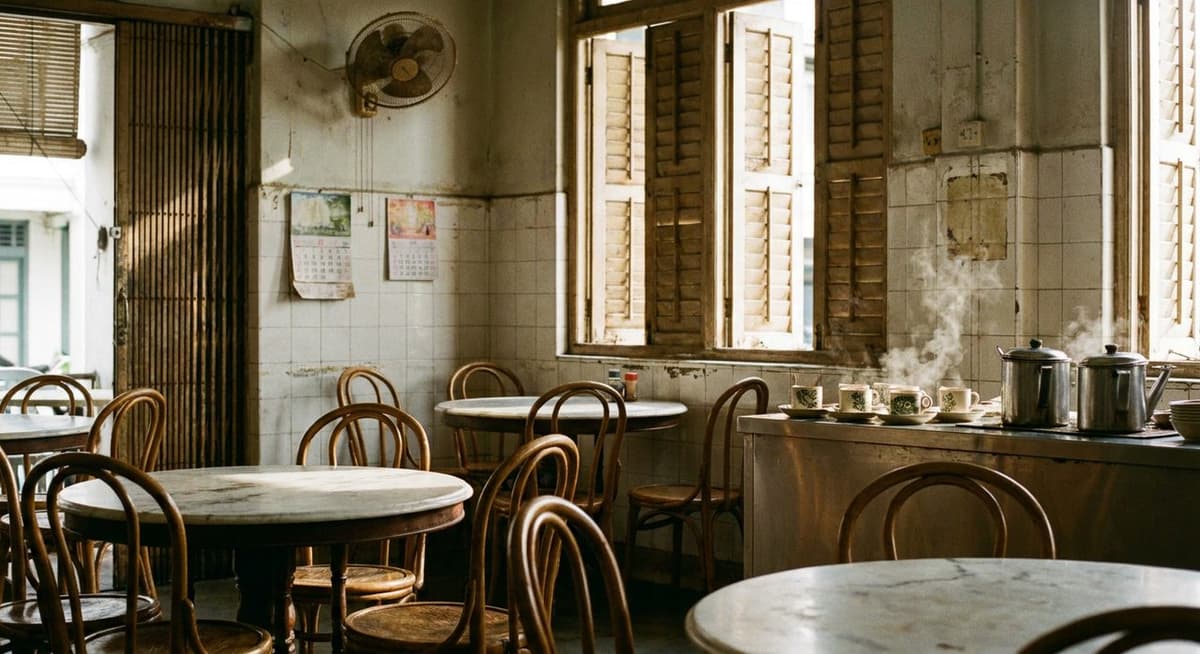 The Chinatown Kopitiam Still Pulling Kopi Through a 60-Year-Old Cloth Sock — cover