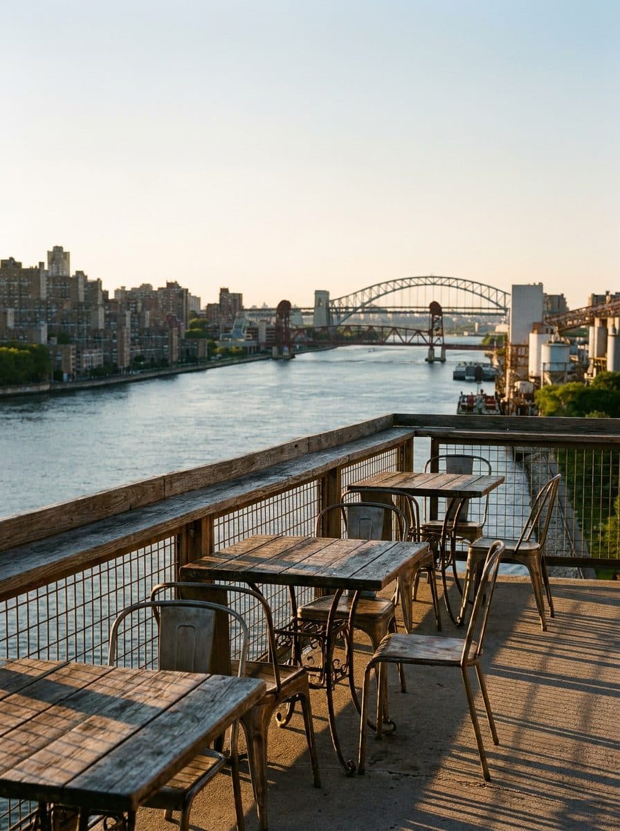 The Long Island City Waterfront Bar Where You Can See Both Bridges at Once — cover