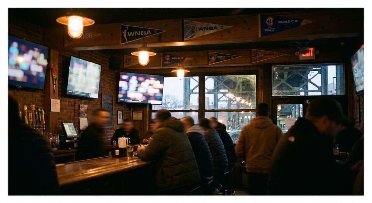 The Woodside Bar Running WNBA and World Cup on the Same Screen Without a Fight — cover
