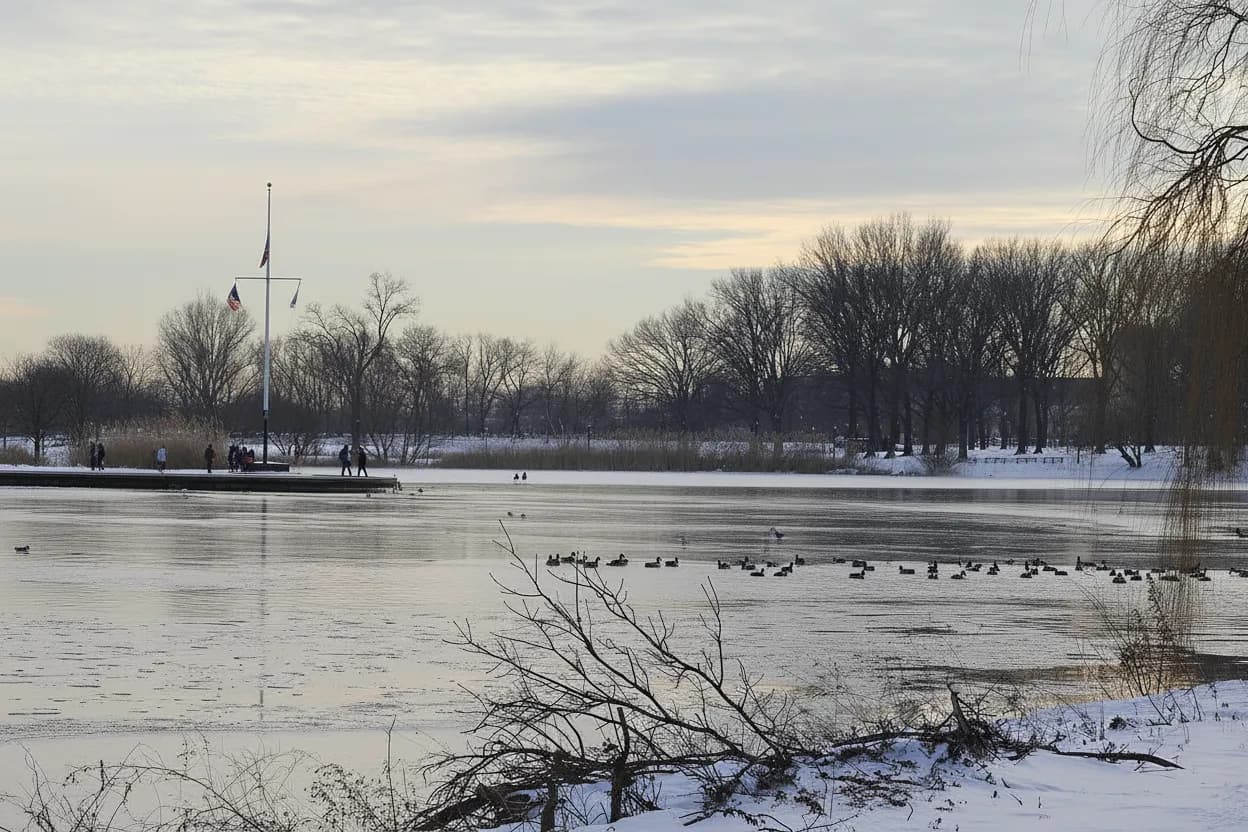 Cover scene for Baisley Pond Park Bridge Loop for a Quiet Queens Family Morning