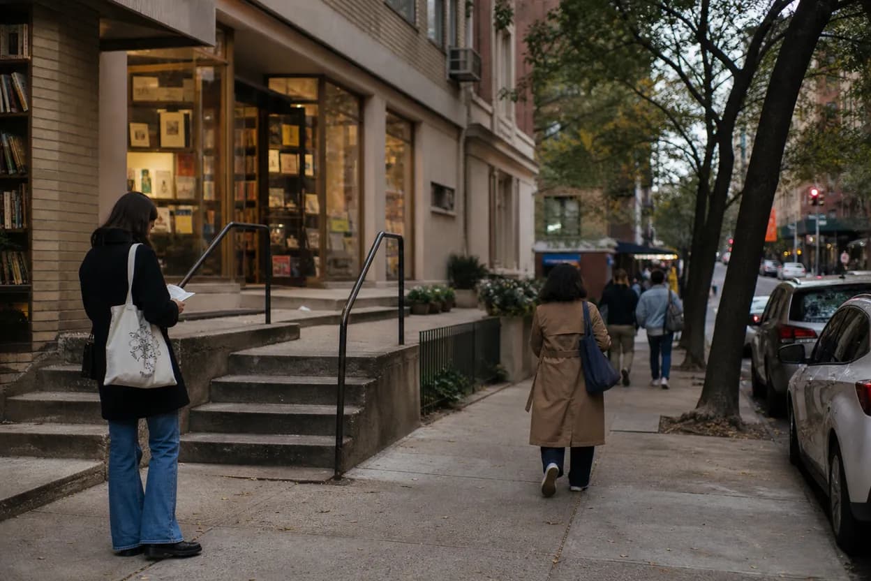 NYC experience scene for Bank Street Bookstore: A Classroom Read-Aloud Run Before September Lists Lock In