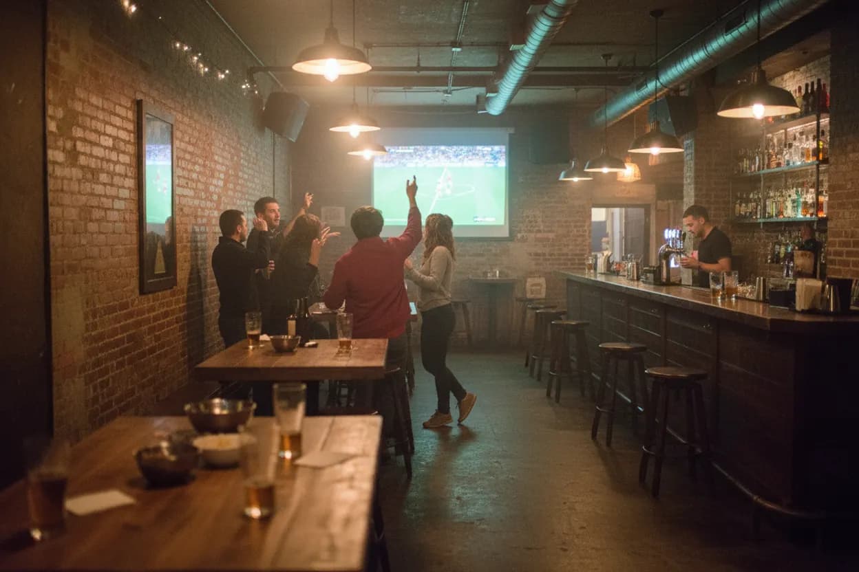 Cover scene for Banter Bar: How to Plan a Soccer Watch Night in Williamsburg