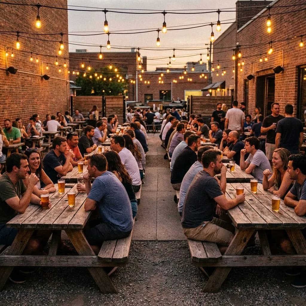 Beer Gardens in Wicker Park with Picnic Tables and Local Drafts