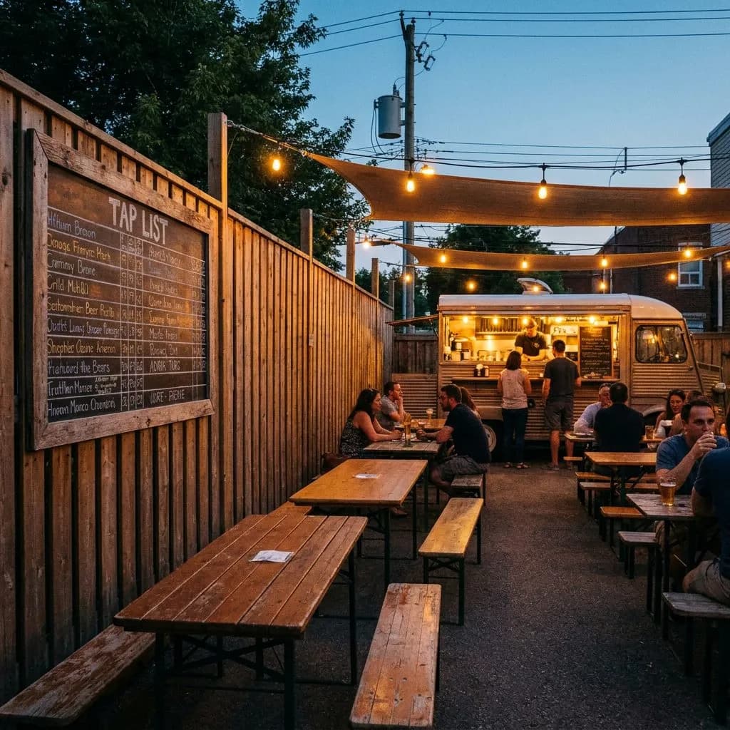 Beer Gardens in Wicker Park with Picnic Tables and Local Drafts