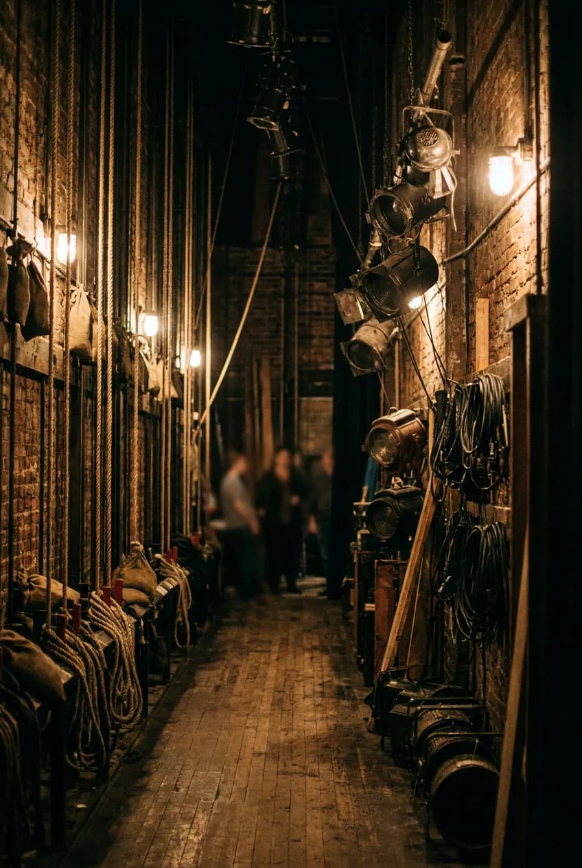 Radio City backstage tour corridor