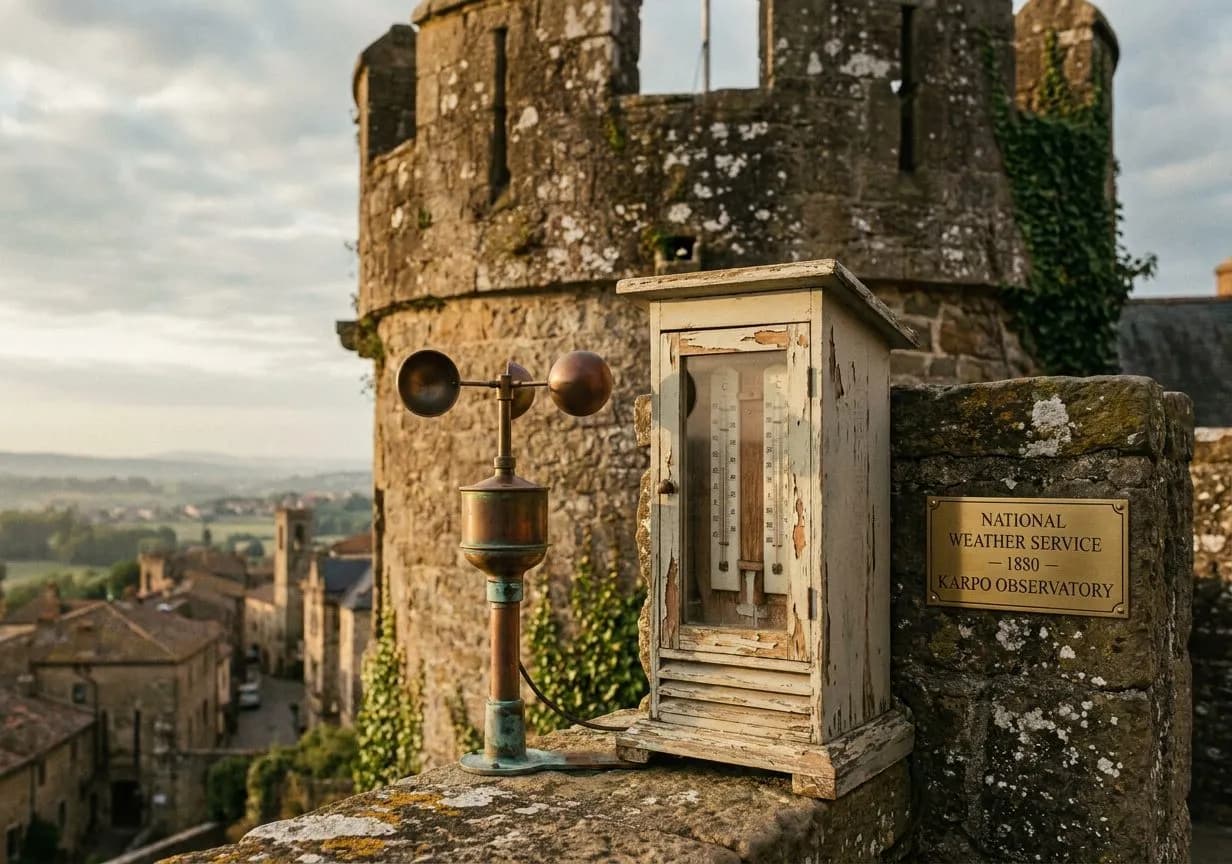 belvedere castle's weather instruments when the park's birders arrive at dawn