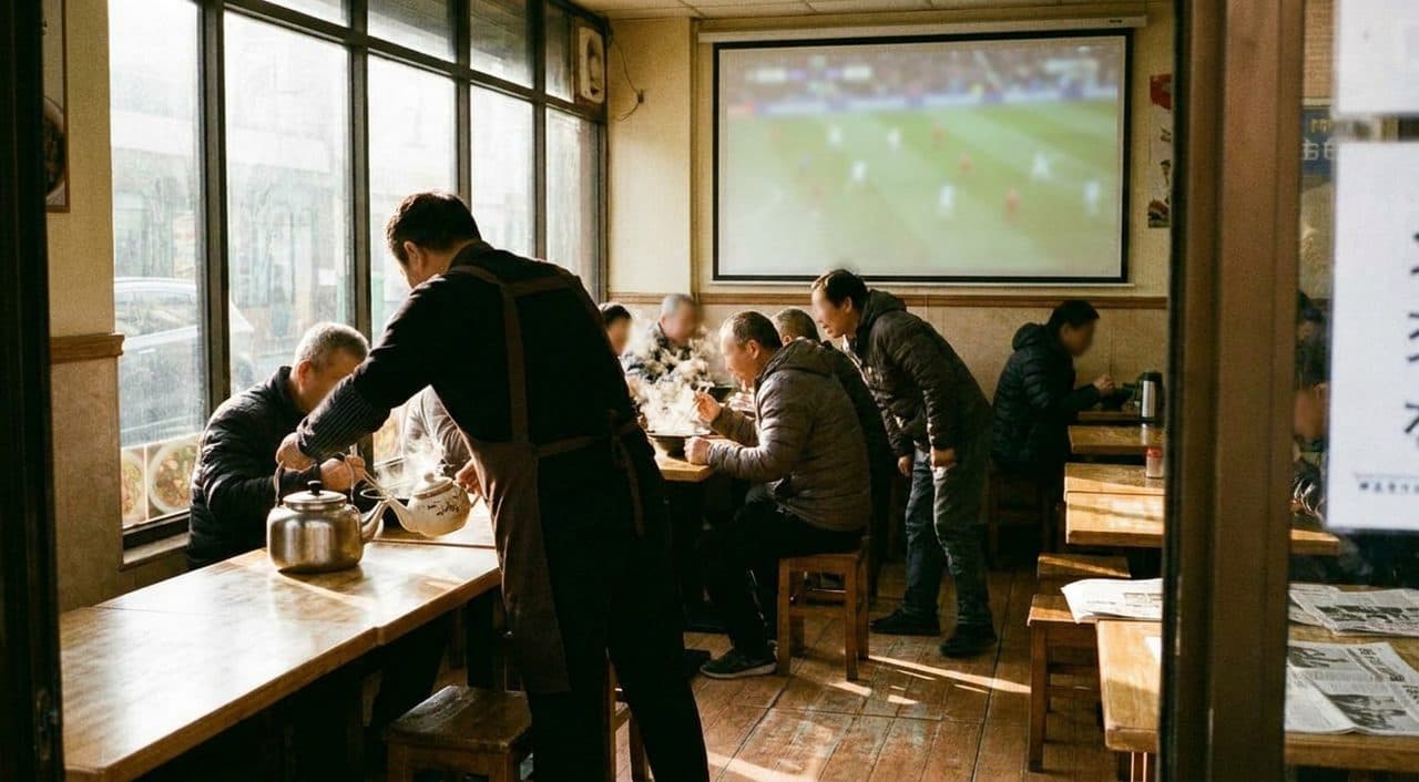 Bensonhurst's Chinese Café That Streams Every Asian Confederation Match - scene