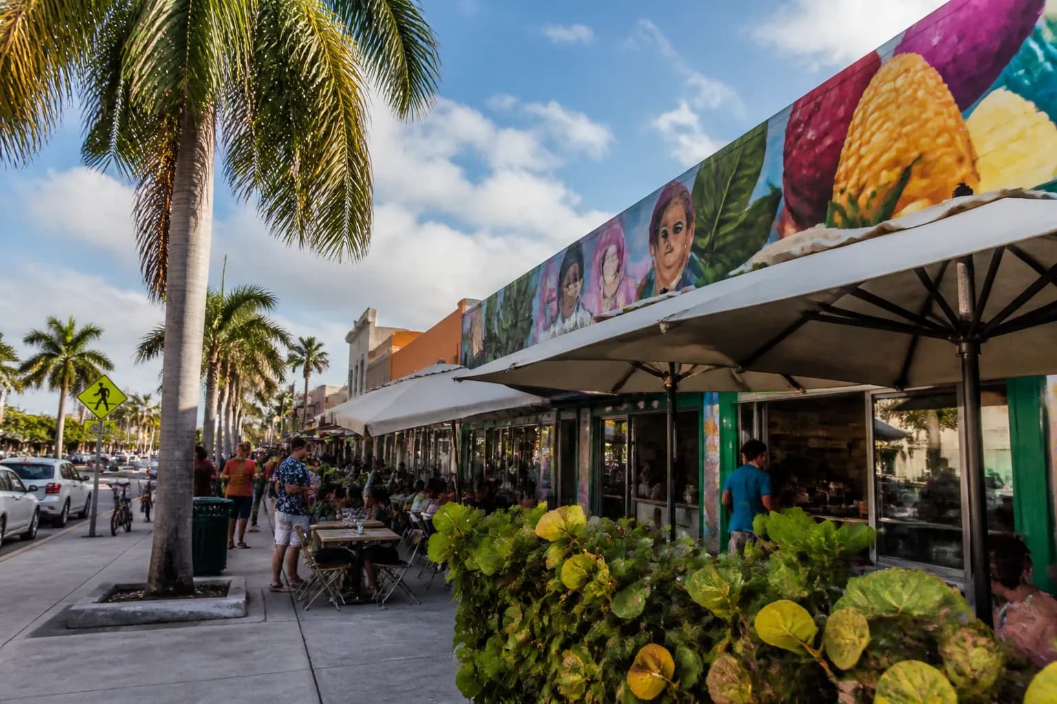Realistic editorial Miami local-life photograph