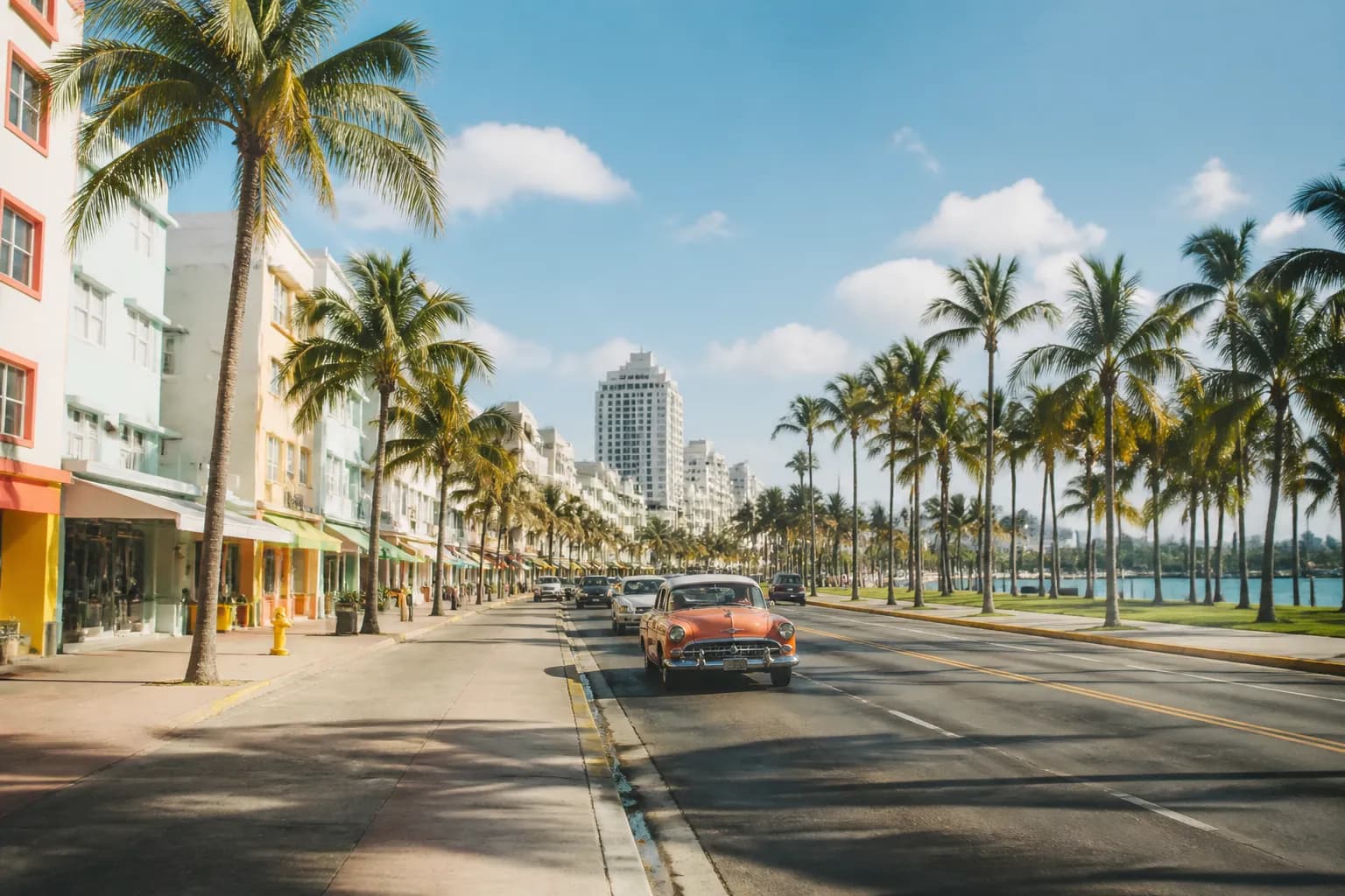 Realistic editorial Miami local-life photograph