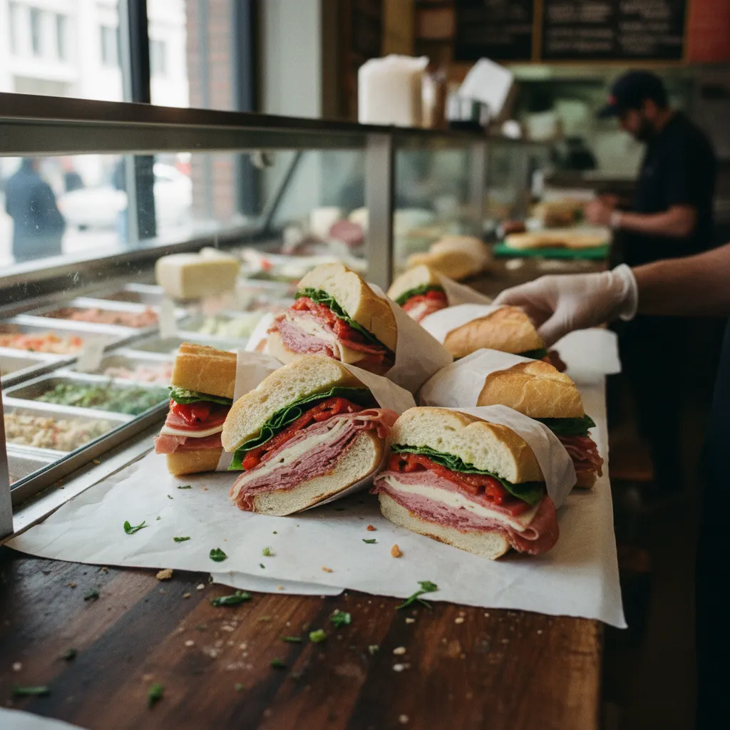 best italian sandwiches nyc route detail in NYC