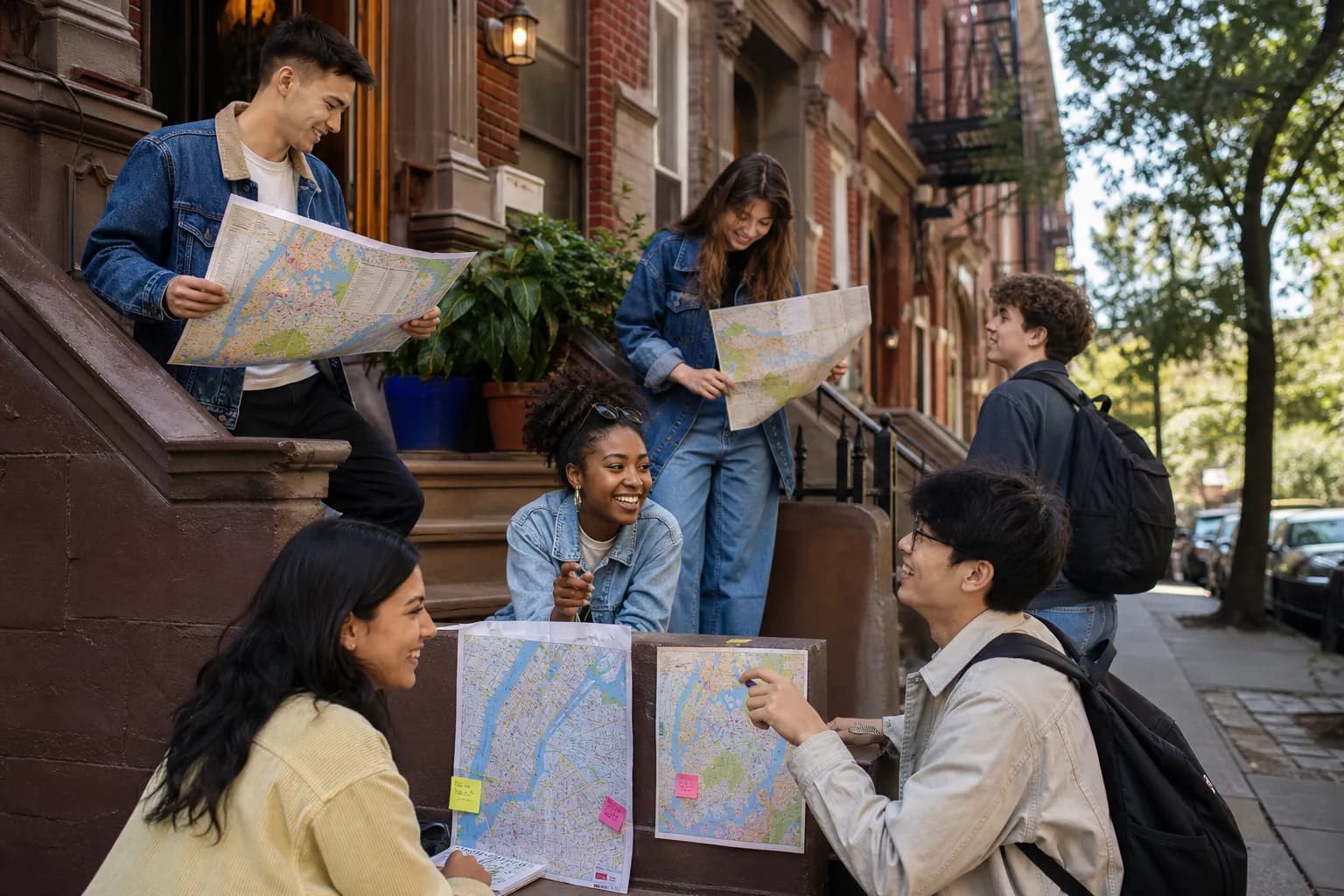 Best NYC student neighborhoods bright rent map mood