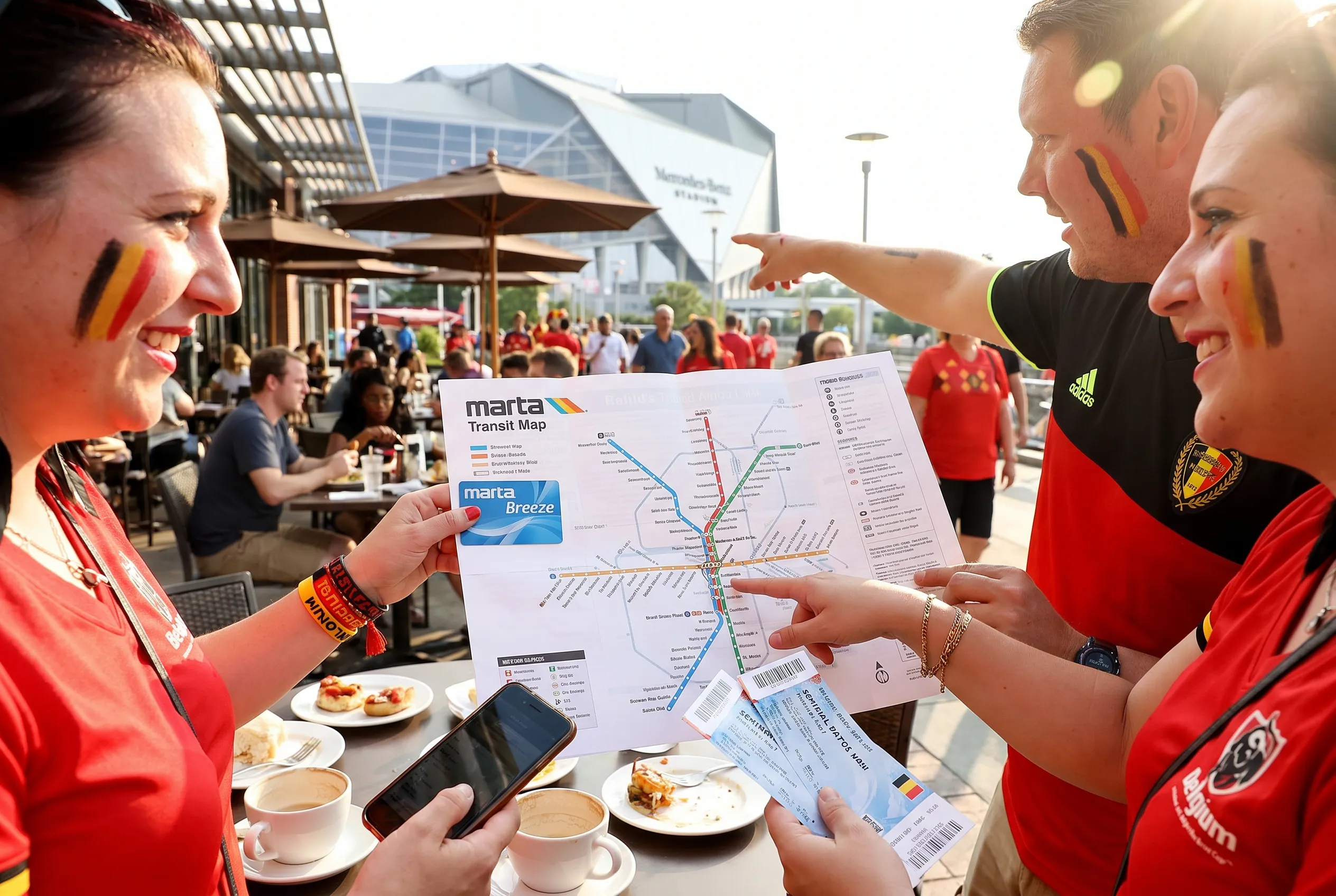 A bright practical scene for best restaurants near atlanta stadium before the semifinal.