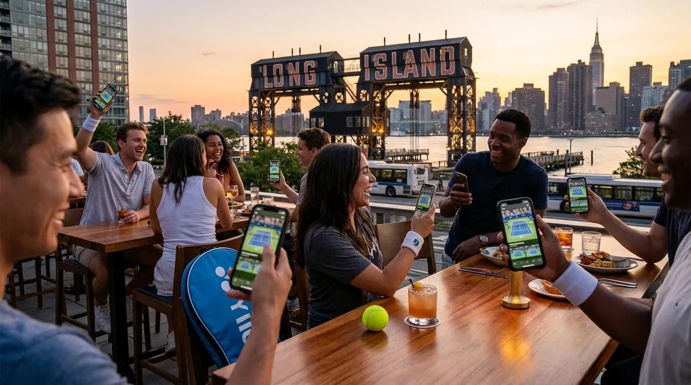 Bright editorial scene supporting Best Rooftop Bars for Watching US Open Highlights Nearby.