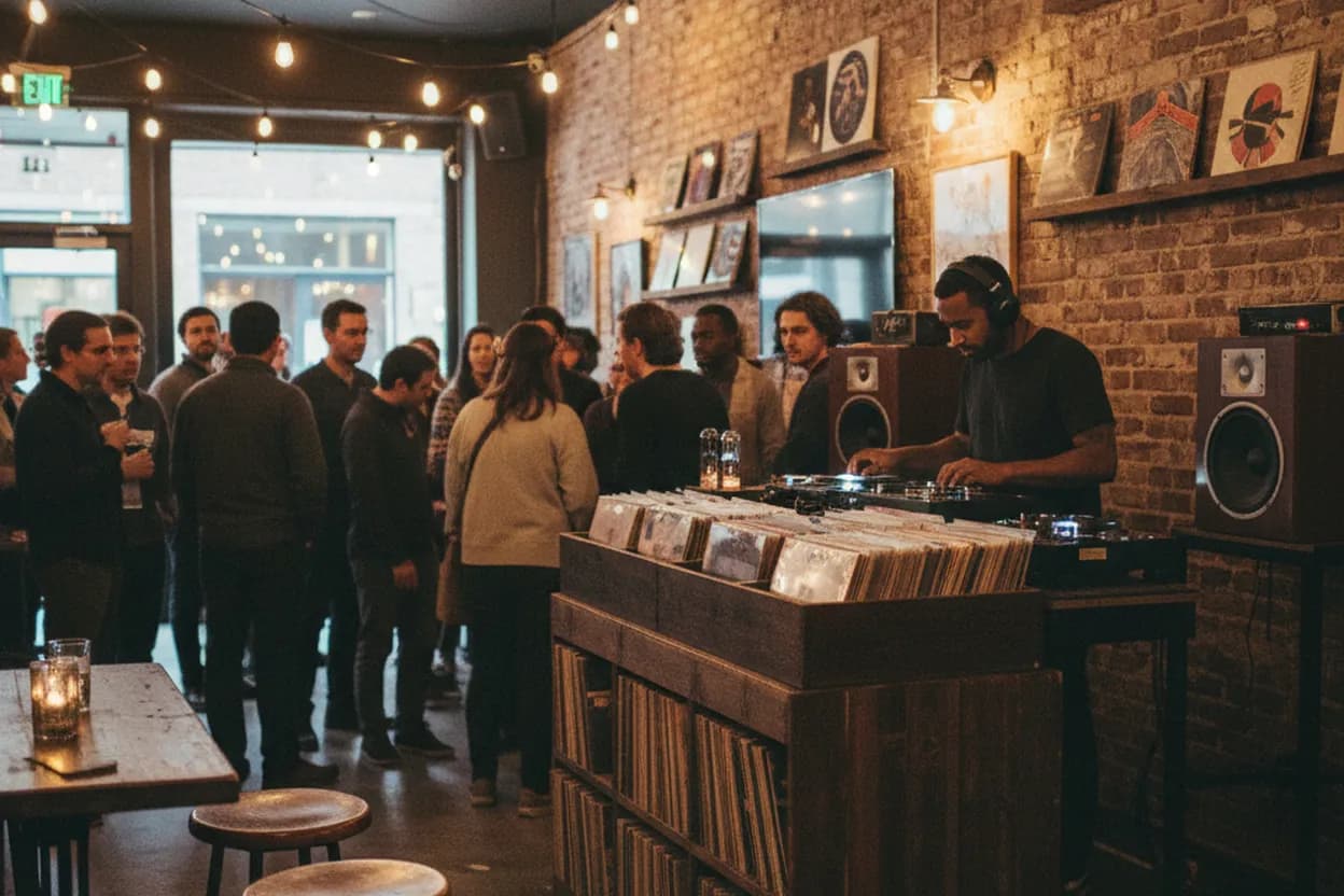 Cover scene for BierWax: A Brooklyn Vinyl Bar Night for People Who Want to Listen