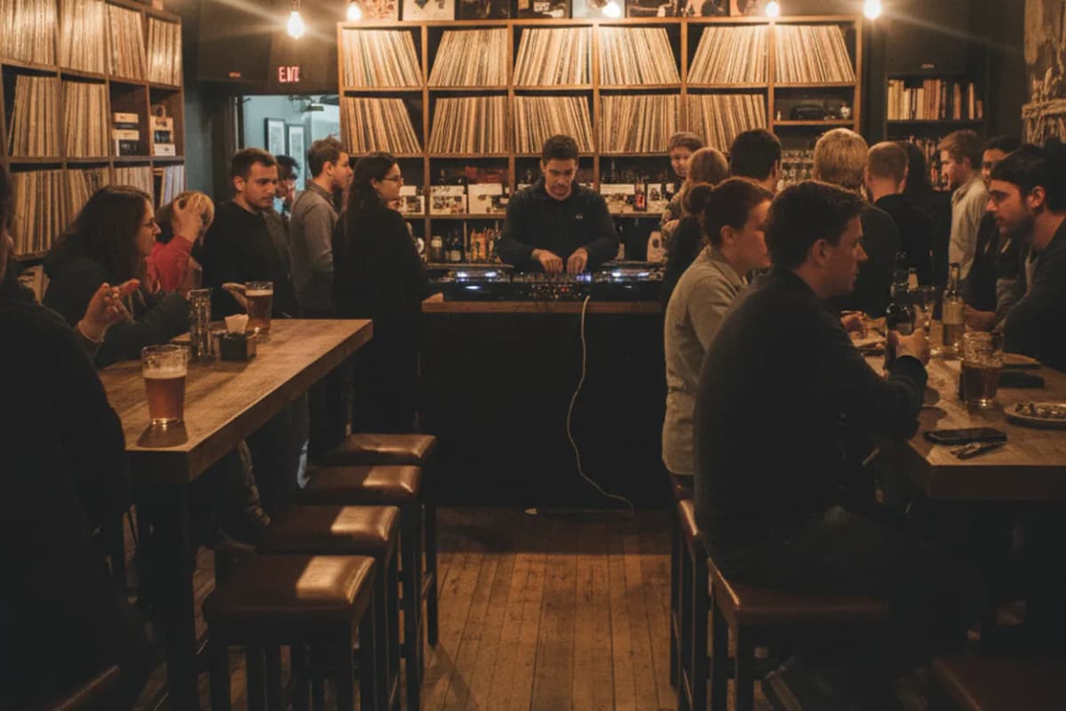 NYC experience scene for BierWax: A Brooklyn Vinyl Bar Night for People Who Want to Listen