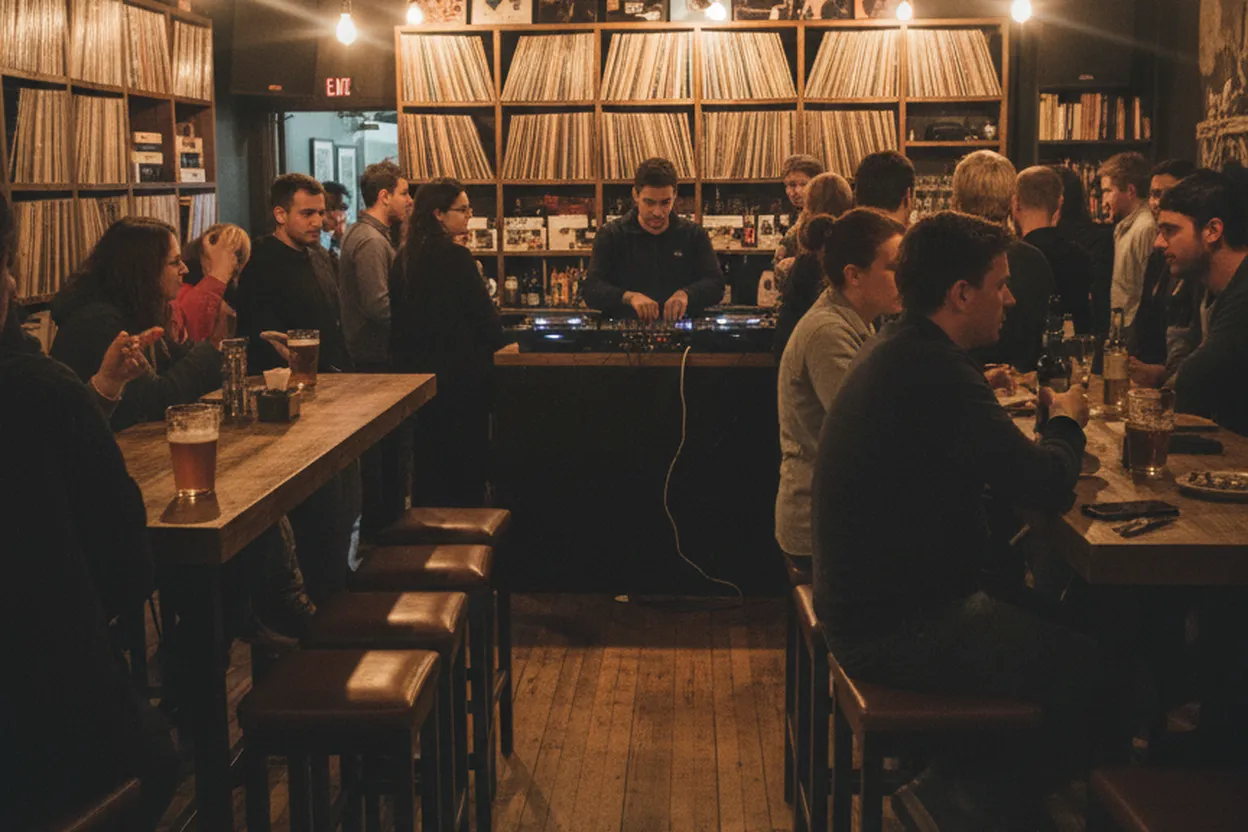 NYC experience scene for BierWax: A Brooklyn Vinyl Bar Night for People Who Want to Listen