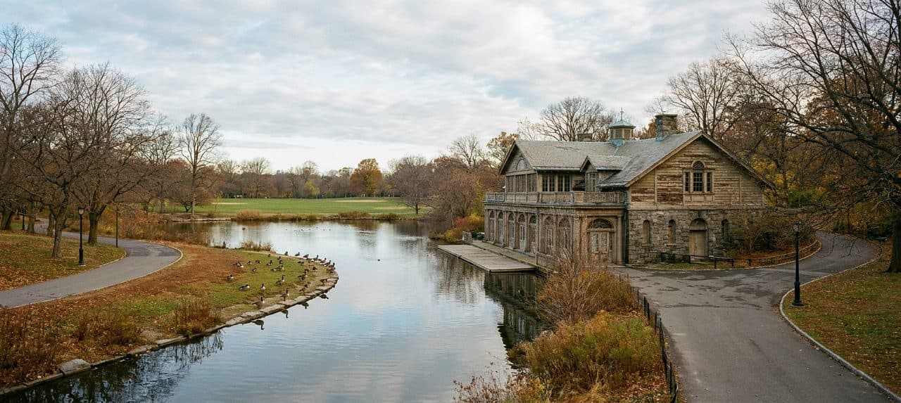 The Boathouse and Long Meadow on a Tuesday Morning When Prospect Park Empties Out - cover