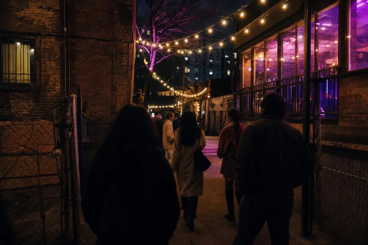 NYC experience scene for Boho Karaoke in the East Village for Friends Who Need a Room